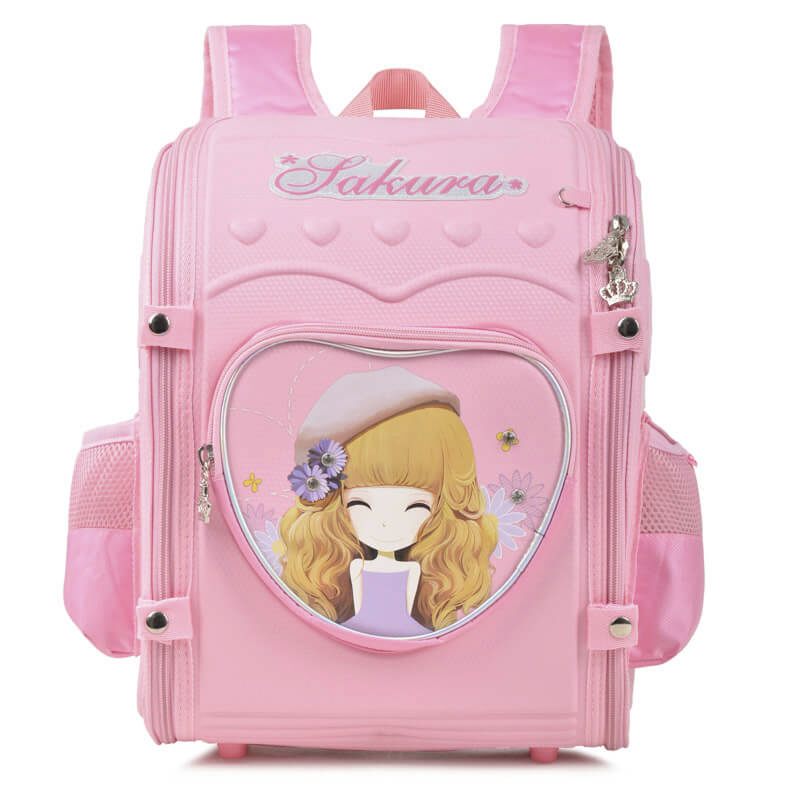 Mr vui BLCG849 ba lô học sinh chống gù siêu nhẹ dành cho bé gái và bé trai (balo hoc sinh di hoc cap 1) BH 24 THÁNG