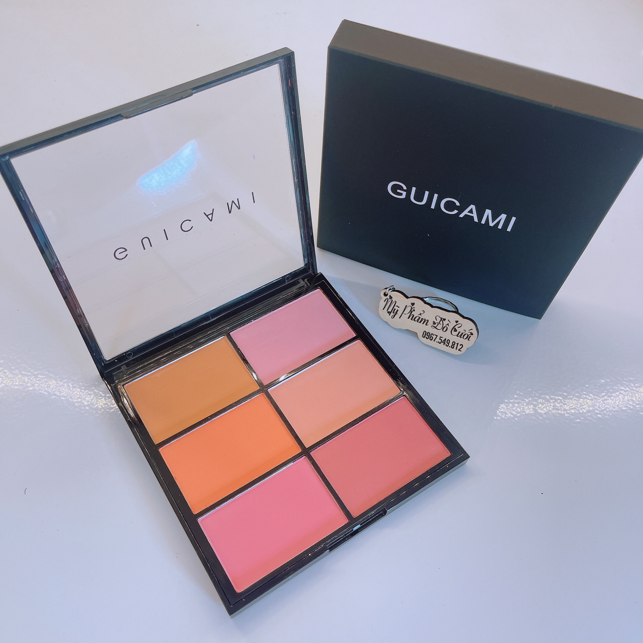 Bảng má hồng guicami 6 ô màu 25g