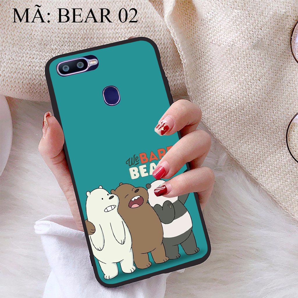 [HCM]Ốp lưng iCase dành cho Oppo F9 viền dẻo TPU BST Chúng ta là Gấu