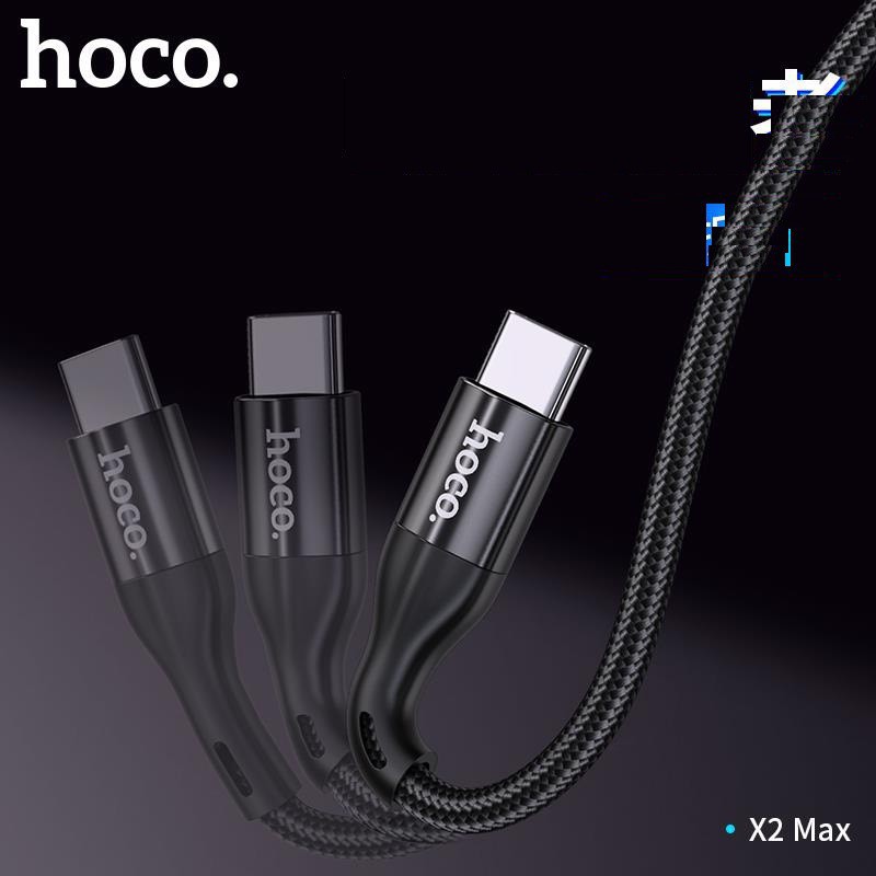 Cáp sạc nhanh type c chính hãng Hoco X2 Max 1 mét 3A dây dù chống rối