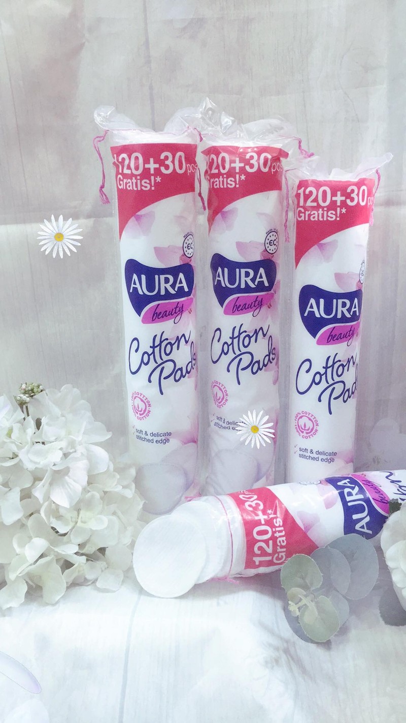 Bông tẩy trang Aura Coton Pads 150 miếng