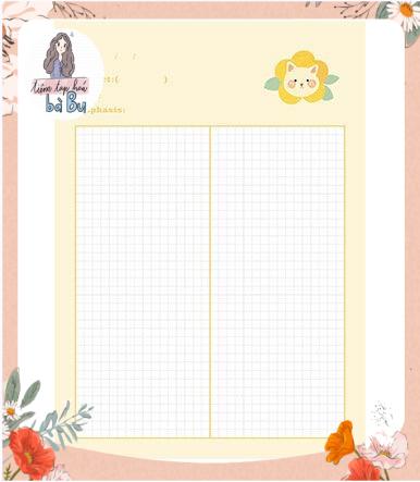 Tập giấy take note size B5 mỗi tập 30 tờ giấy dùng để ghi chép hoặc refill sổ còng binder DIY