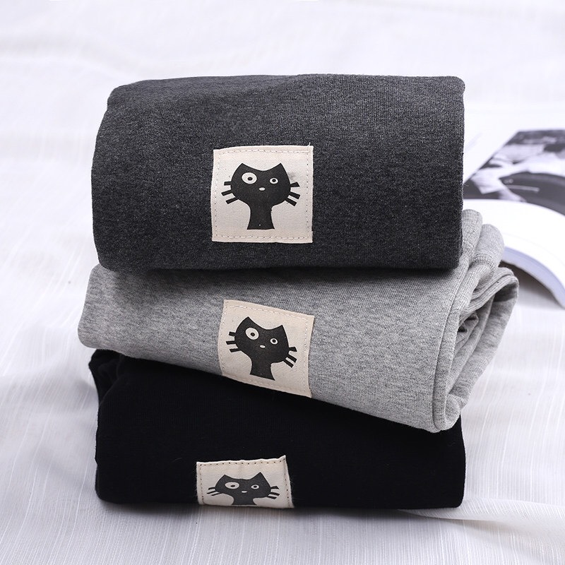 Quần legging nỉ mèo lót lông ARIES QA004 quần legging mùa đông siêu ấm co dãn, giữ nhiệt tốt