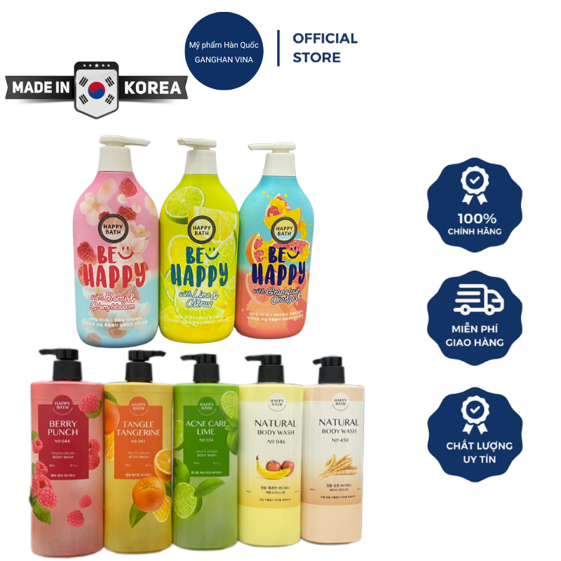 Sữa tắm happy bath be happy essence body wash hàn quốc - cực thơm