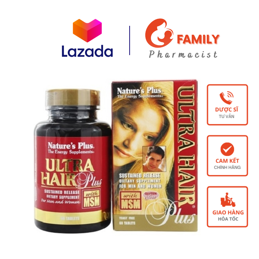 Ultra Hair Plus giúp kích thích mọc tóc, nuôi dưỡng mái tóc của bạn chắc khỏe óng mượt từ bên trong