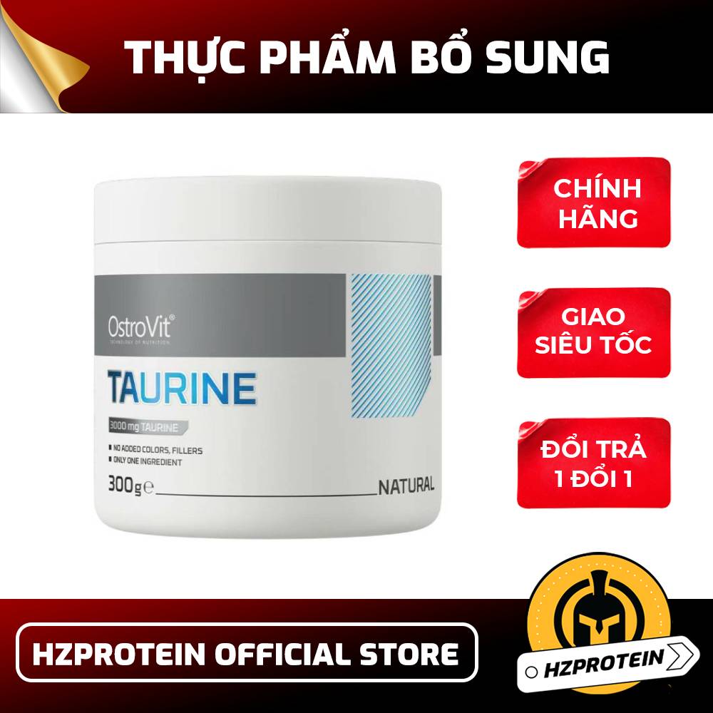 Ostrovit Taurine 300g - Ngăn ngừa dị hóa cơ - sự phân hủy protein cơ