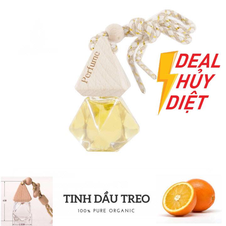 Lọ khuyếch tán tinh dầu lục giác treo ô tô: hương cam bưởi sả chanh bạc hà oải hươngngọc lan tây quế
