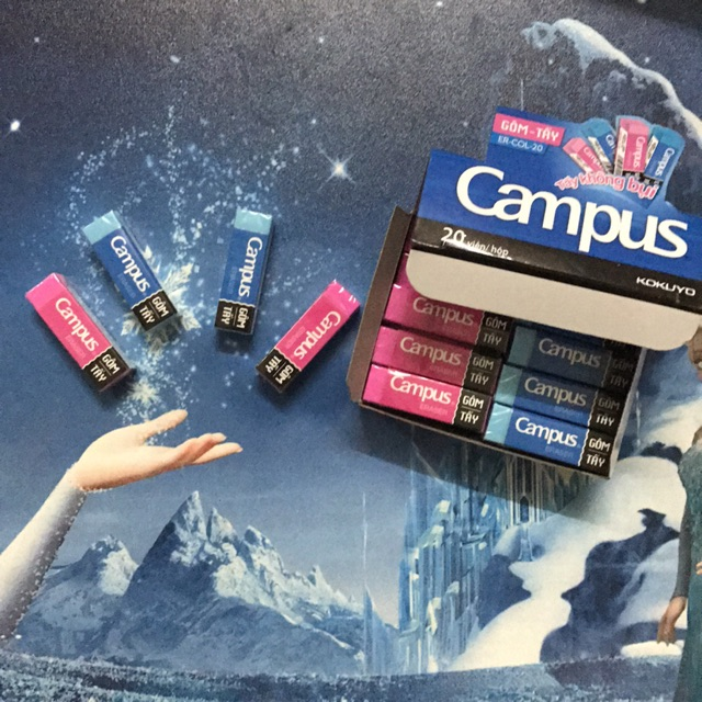 Gôm Tẩy màu Campus (tẩy không bụi) - chính hãng (1 cái)