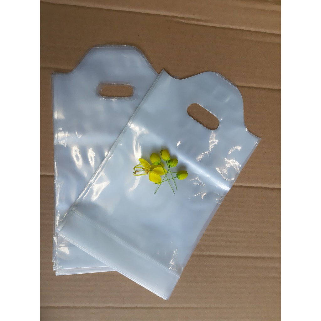 [ 1KG ] Túi 2 ngăn đựng ly trà sữa- Túi đựng 1 ly trà sữa - Túi nilon đựng trà sữa, sinh tố - Túi có vách ngăn