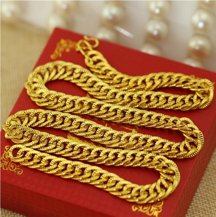 DÂY CHUYỀN NAM DẸT MẠ VÀNG 24K CAO CẤP