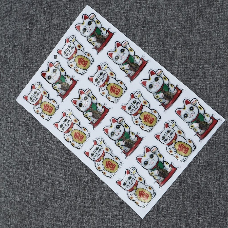 Tem logo, decal logo PHŨ NHỰA dán TRANG TRÍ xe máy hoạt hình độc đáo siêu CUTE (mẫu 5)