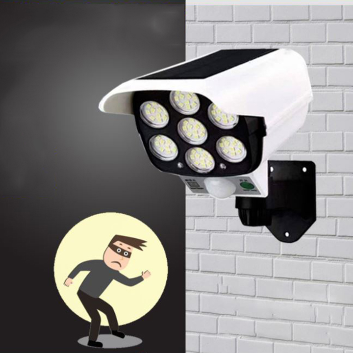 ĐÈN LED MÔ HÌNH CAMERA CHỐNG TRỘM PIN NĂNG LƯỢNG MẶT TRỜI SIÊU TIẾT KIỆM
