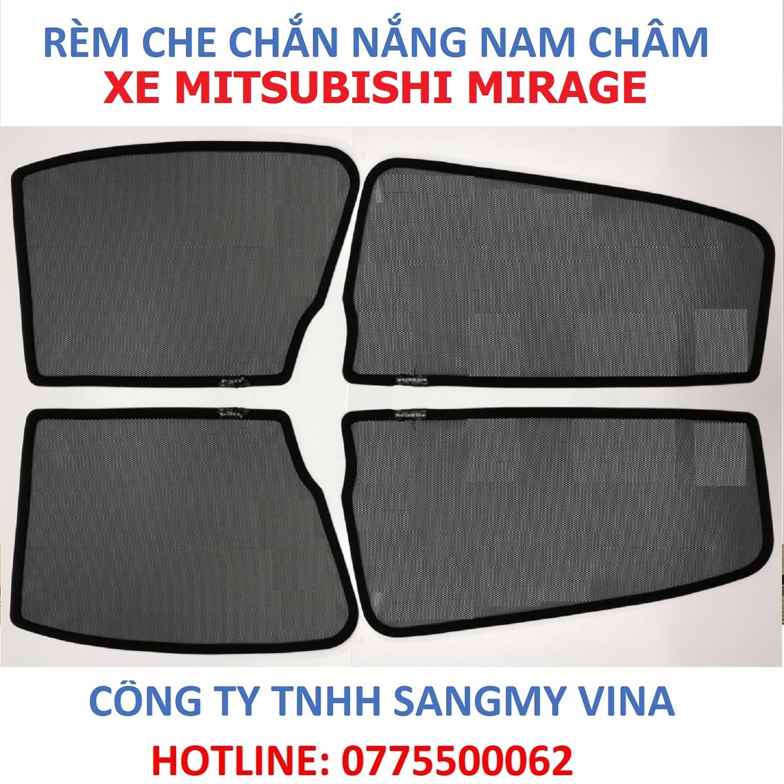 Rèm che chắn nắng nam châm xe Mitsubishi Mirage