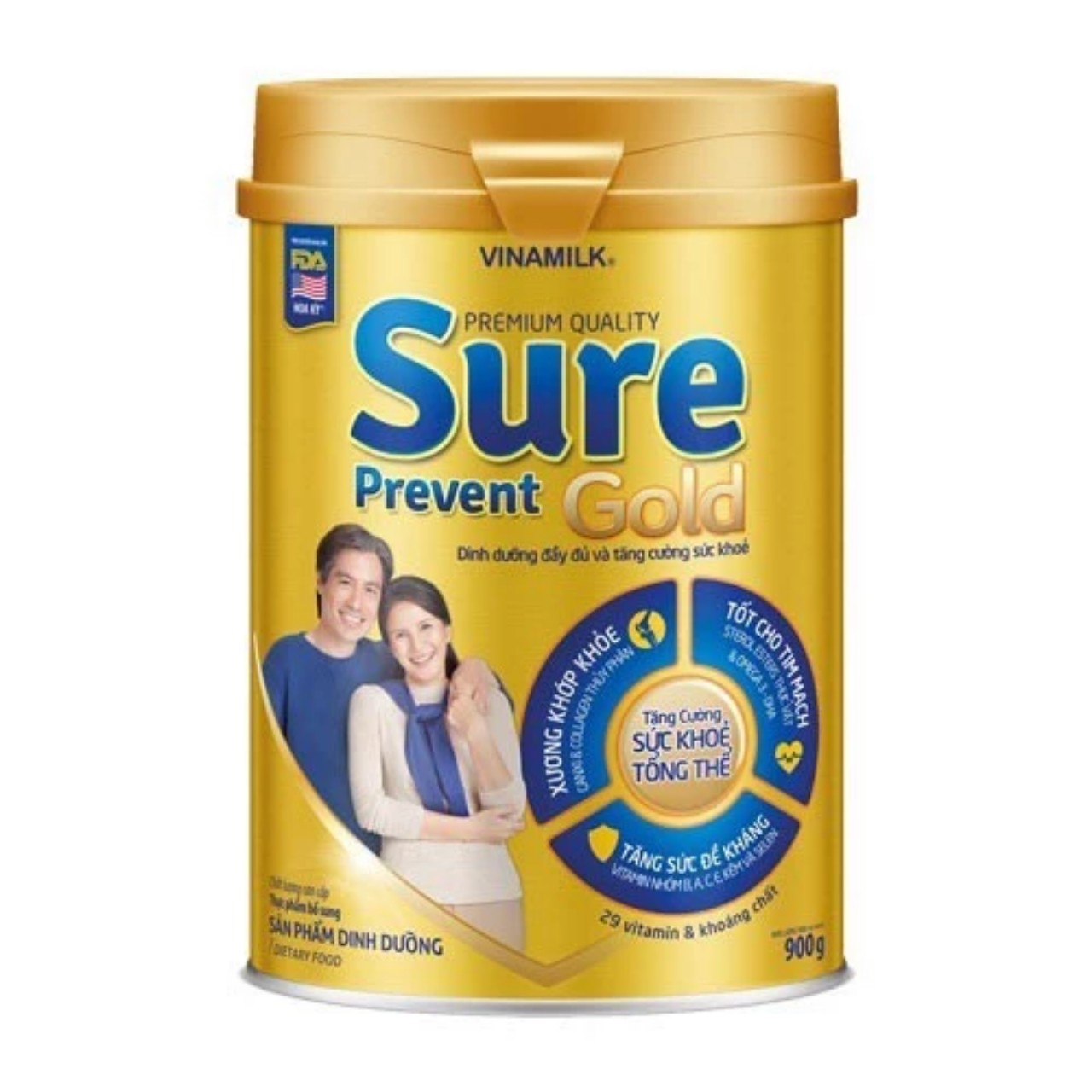 (Date Tháng 10/2025) SỮA BỘT VINAMILK SURE PREVENT GOLD 900G.