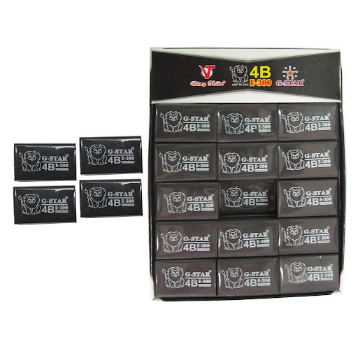 Hộp 30 cục gôm tẩy viết chì đen E-300 G-star