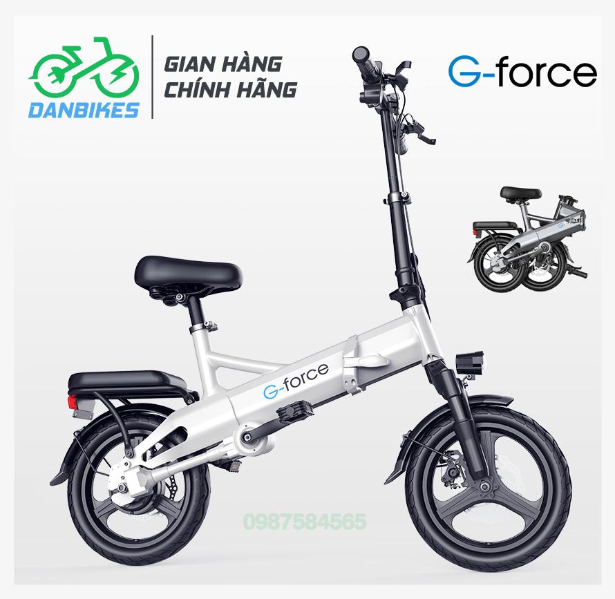 Xe đạp điện gấp gọn g-force g14 truyền động trục