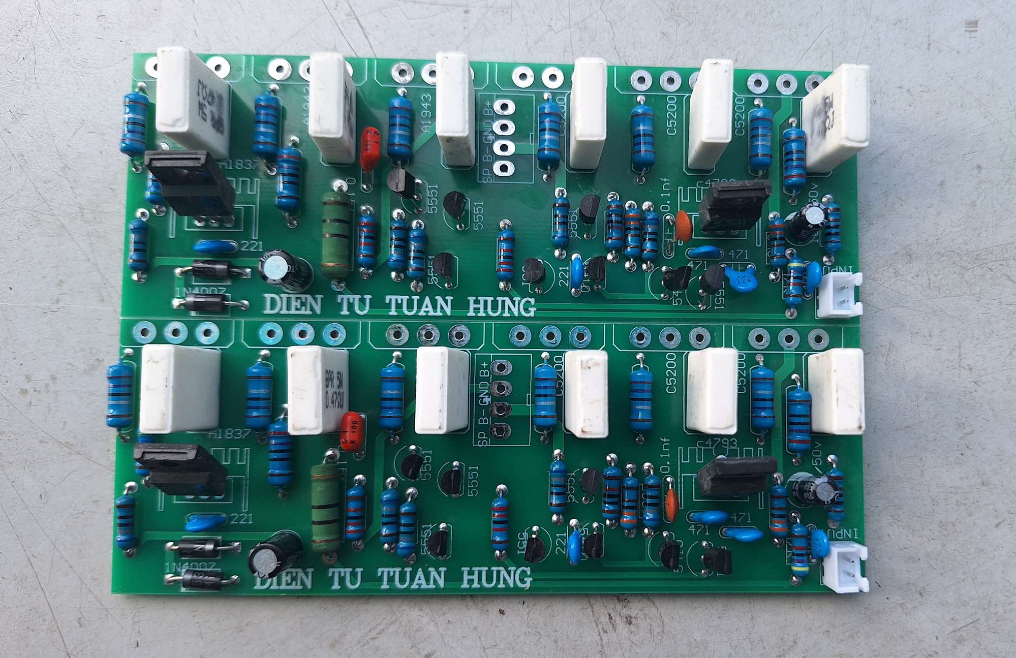 Mạch công suất 12 sò