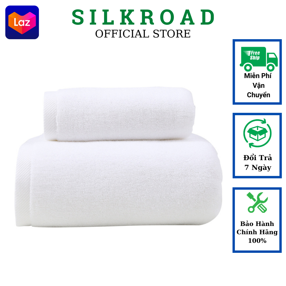 Khăn tắm khách sạn silkroad – cotton 100% - sợi se đôi cao cấp - thấm hút cực tốt - kích thước 70 x 140 cm quấn quanh người