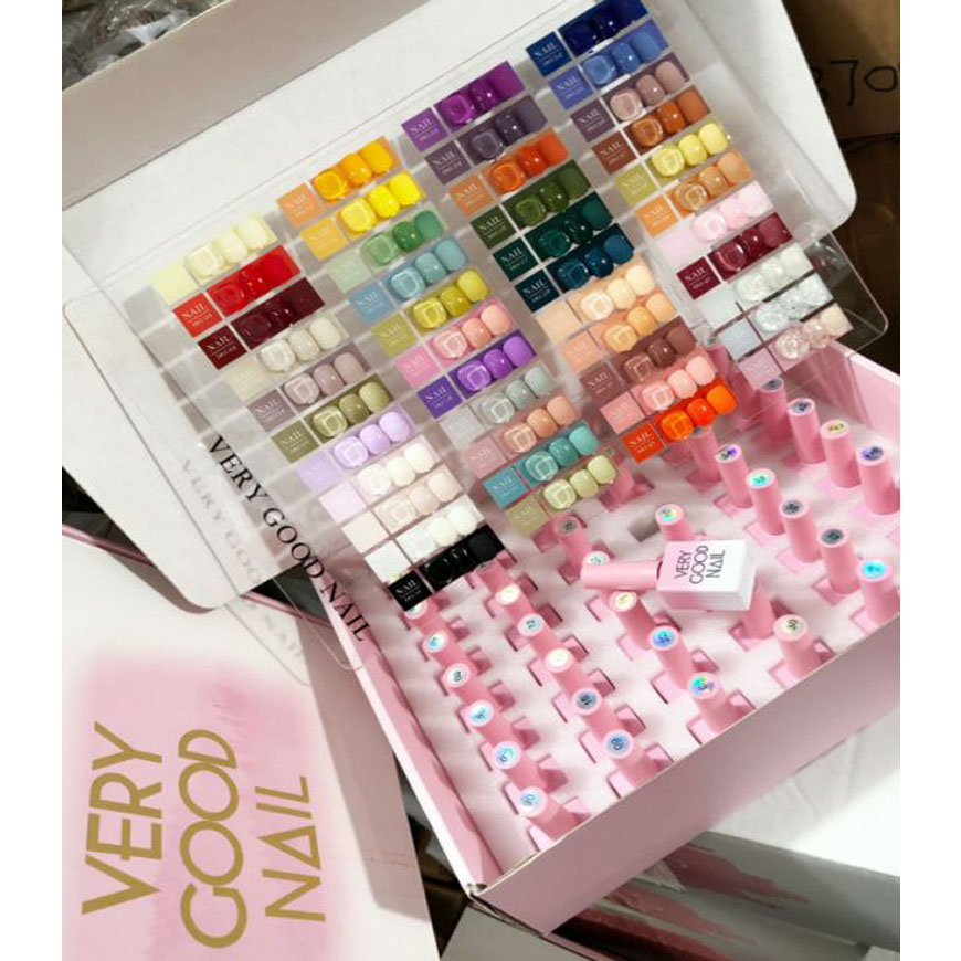 Set sơn 44 màu Very Good Nail chính hãng - Bộ sơn gel tông tone màu Hàn Quốc - tặng kèm bảng màu + base + top