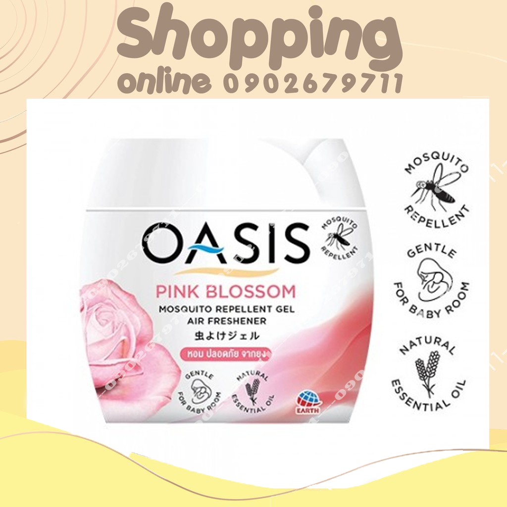 SÁP THƠM ĐUỔI MUỖI OASIS THÁI LAN HOA HỒNG