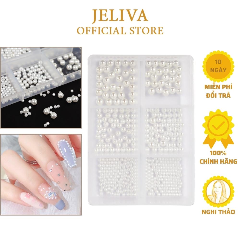 Ngọc trai nhựa nail set trang trí móng