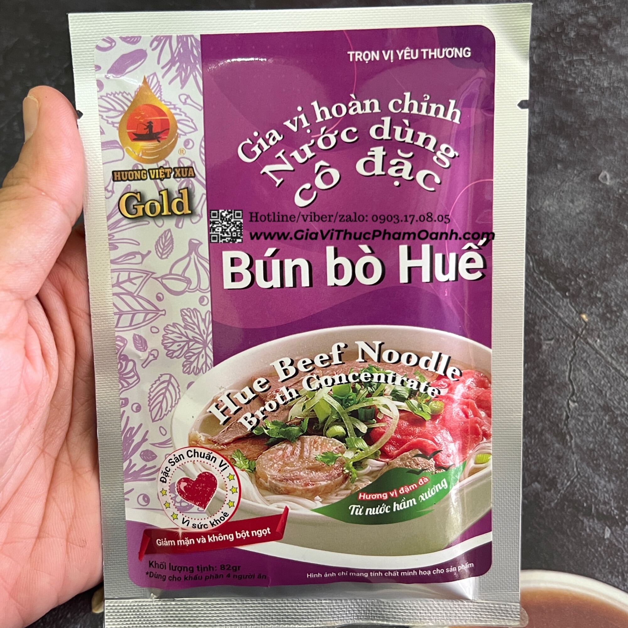 Gia vị hoàn chỉnh/nước dùng cô đặc bún bò huế