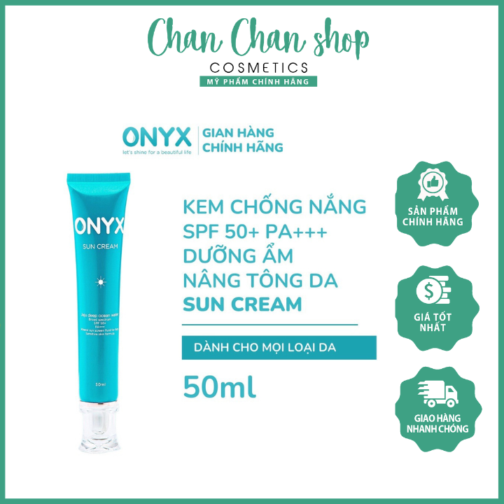 Kem chống nắng onyx spf50+/pa+++phù hợp với mọi loại da