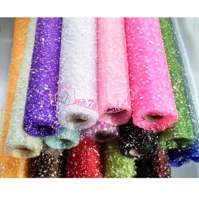 [Lấy mã giảm thêm 30%] Giấy lưới tuyết bó hoa quà tặng