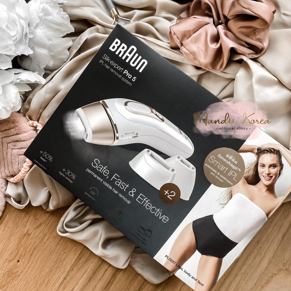 Máy triệt lông braun silk-expert pro 5 - pl5237 bản châu âu