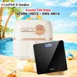 Combo 383 Nồi chiên không dầu 2L AF20M-YE01S và cân điện tử pin sạc GWS-M01A - Bảo hành chính hãng 1 đổi 1
