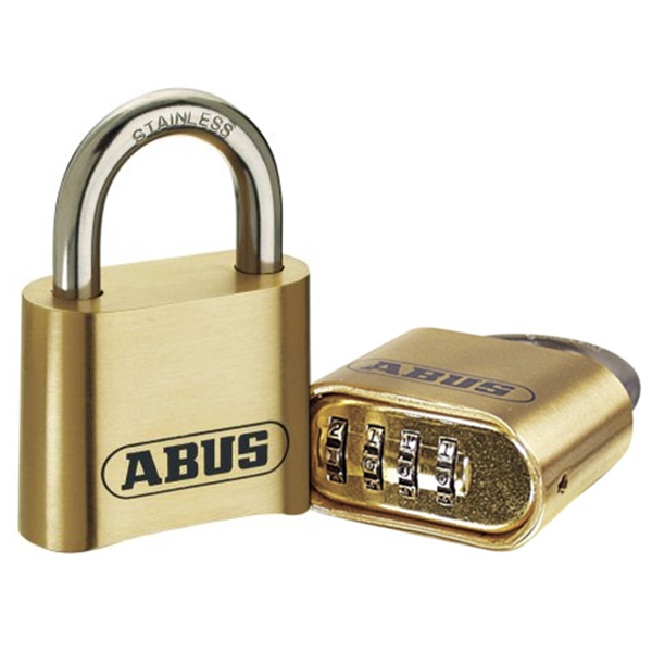 Ổ khóa số ABUS MARINE 180IB 50 thân đồng chống nước có chìa đổi mã