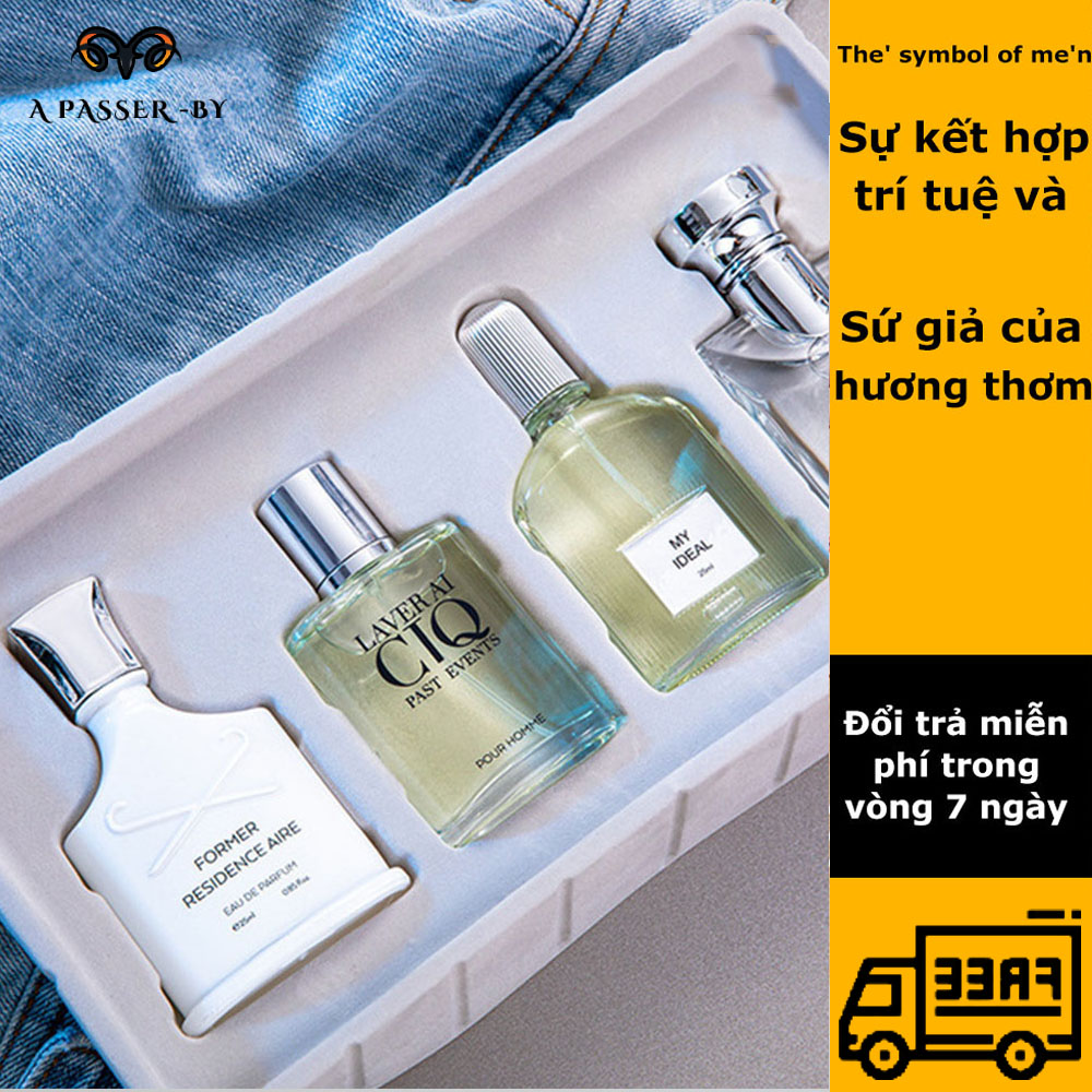 Nước hoa nam chính hãng thơm lâu . bộ sưu tập nước hoa nam phong cách quý phái, gợi cảm, thể thao thơm cả ngày Combo - set 4 chai nước hoa nam 25ml