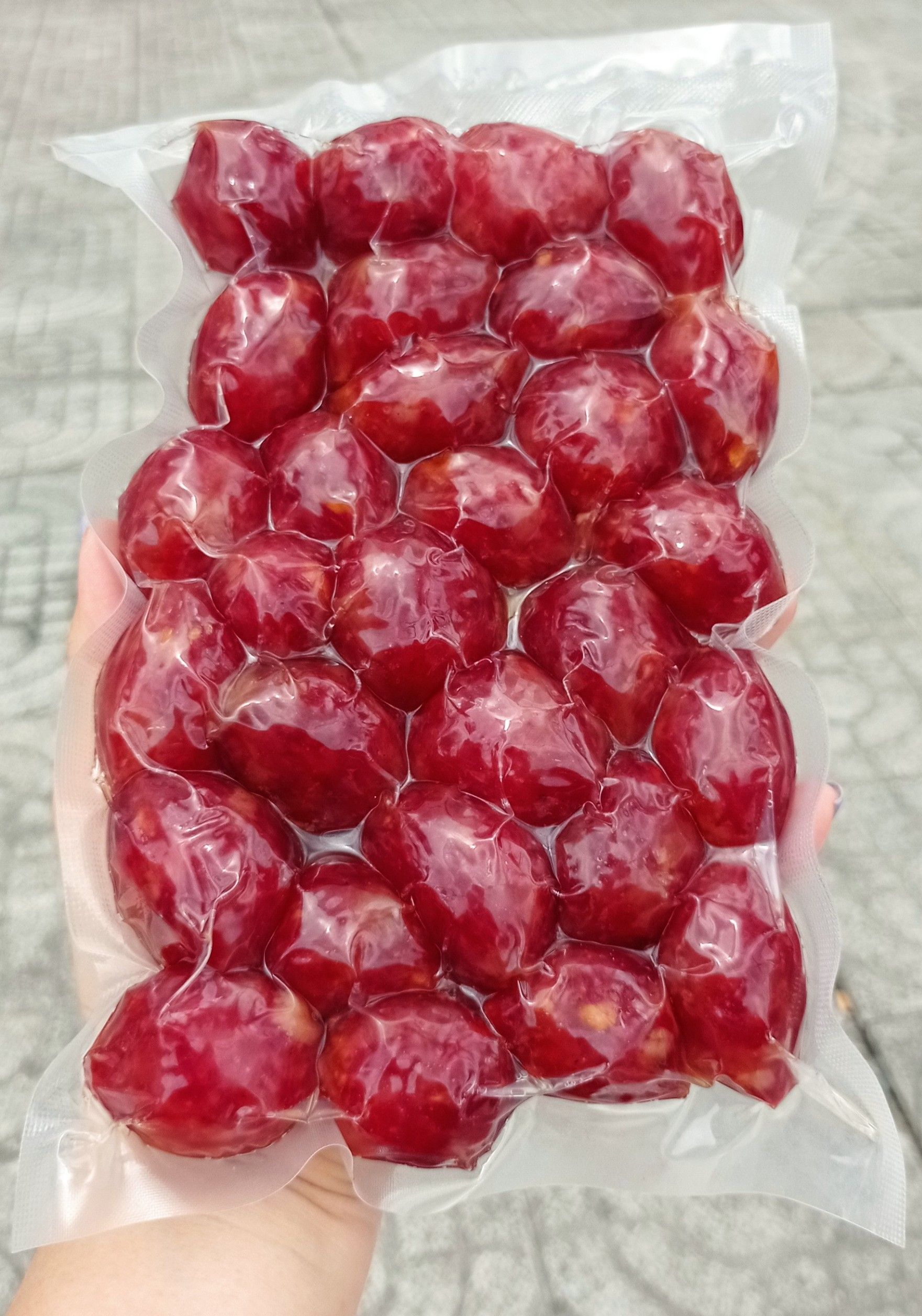 [không tiêu) 1kg lạp xưởng tươi hồ lô đặc sản cai lậy tỉ lệ nạc 90%