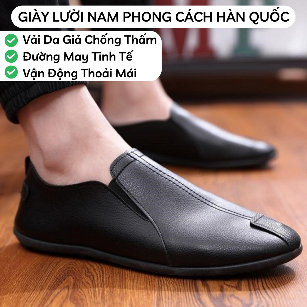 Giày lười nam - giày lười da nam - giày nam thời trang phong cách lịch lãm