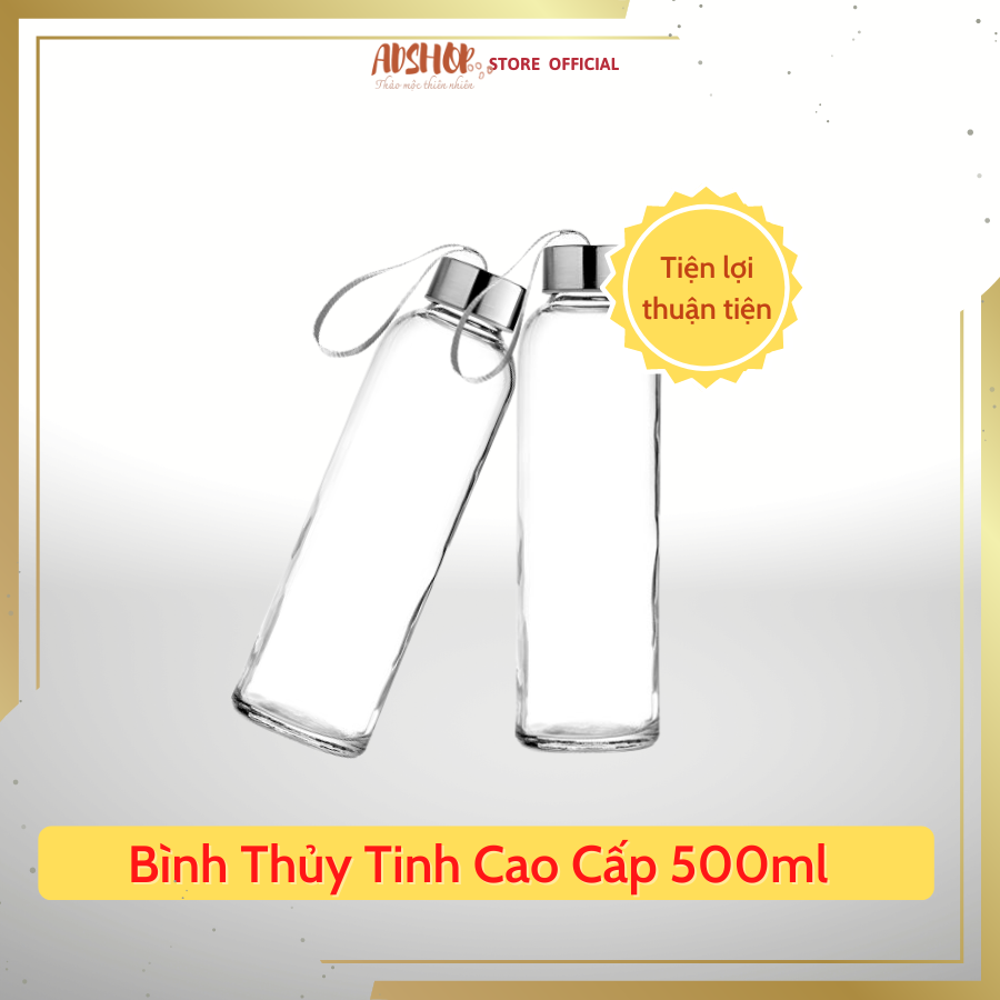 Bình thủy tinh cao cấp chai 500ml