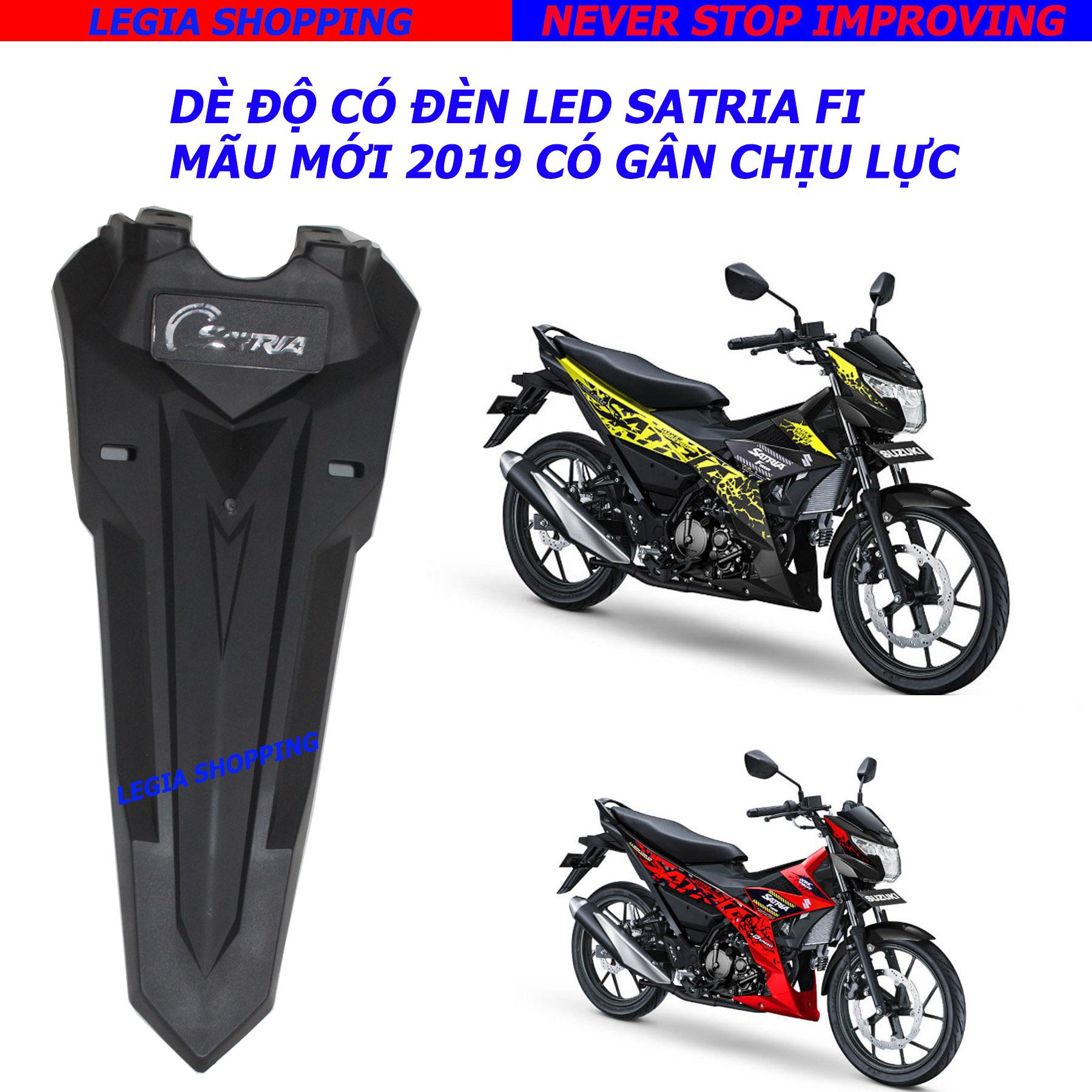 DÈ CHẮN BÙN CÓ ĐÈN LED GẮN SUZUKI SATRIA FI 150 MẪU MỚI 2019