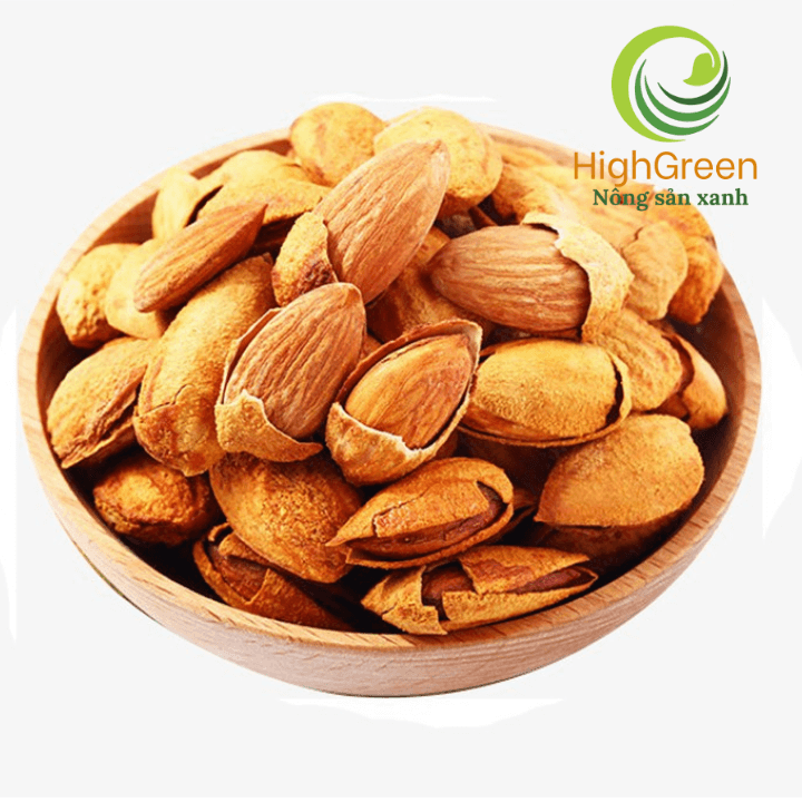 [HCM]Hạt hạnh nhân Mỹ rang bơ 450gr vỏ lụa siêu mỏng giòn tan Hoàn toàn tự nhiên