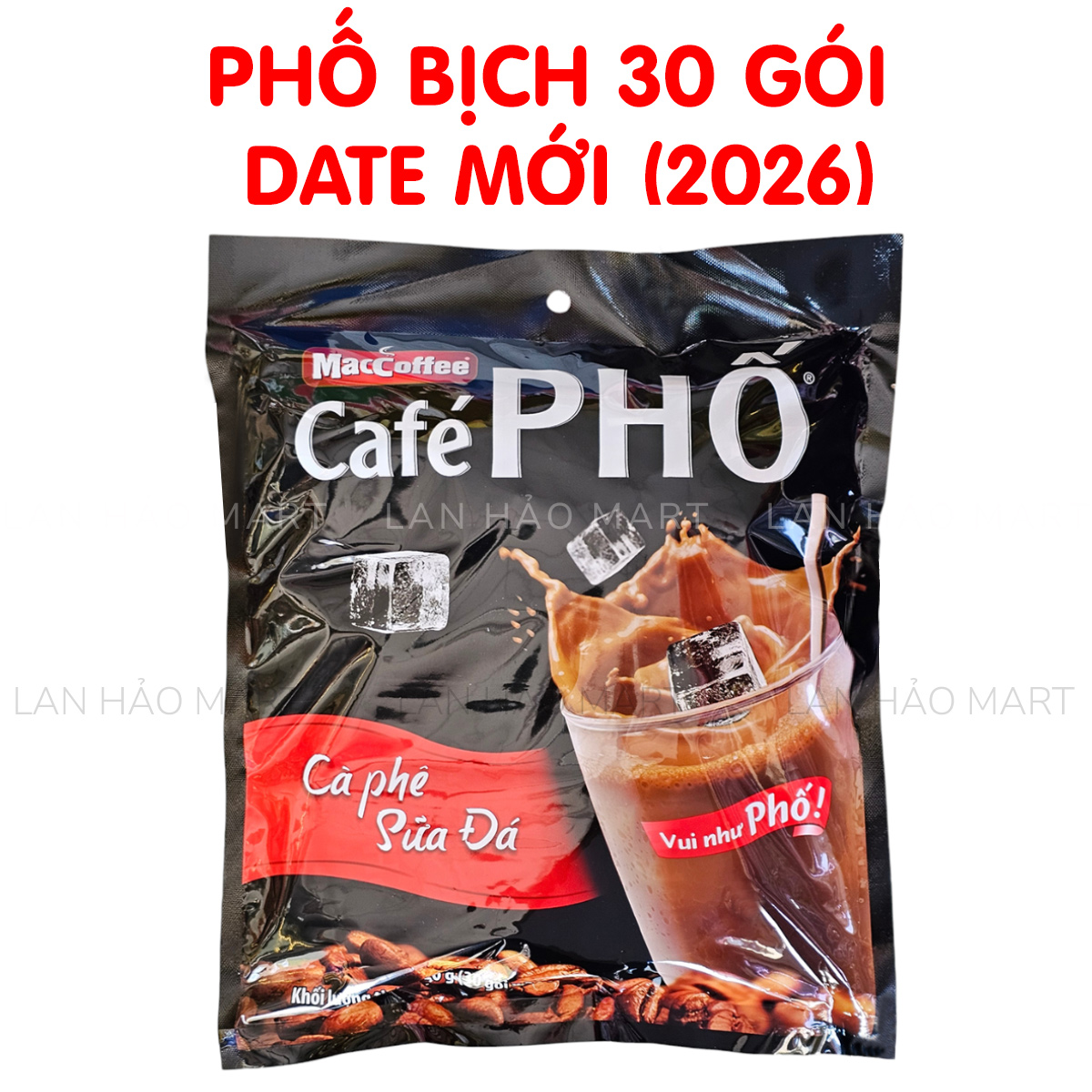 Cà phê sữa đá maccoffee café phố 720g - date mới
