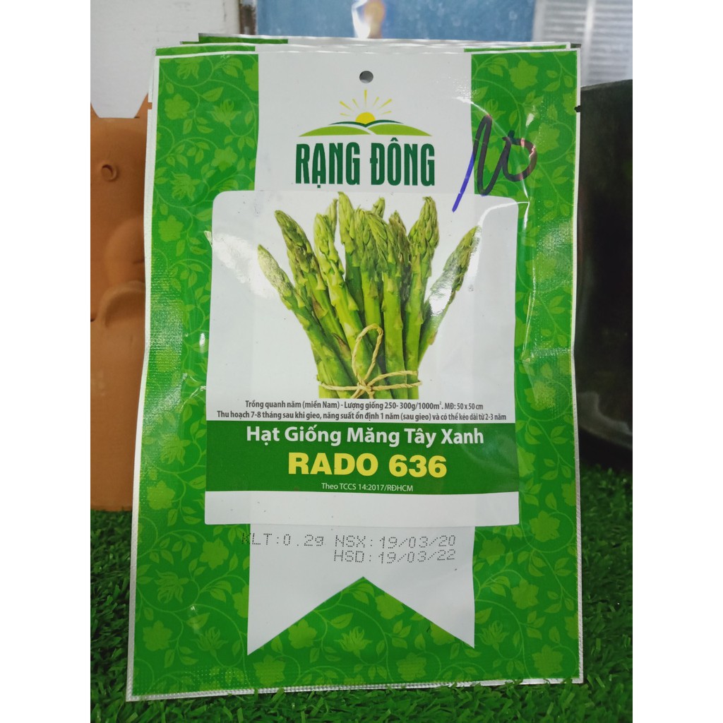 Hạt giống rđ-măng tây xanh-636-10k