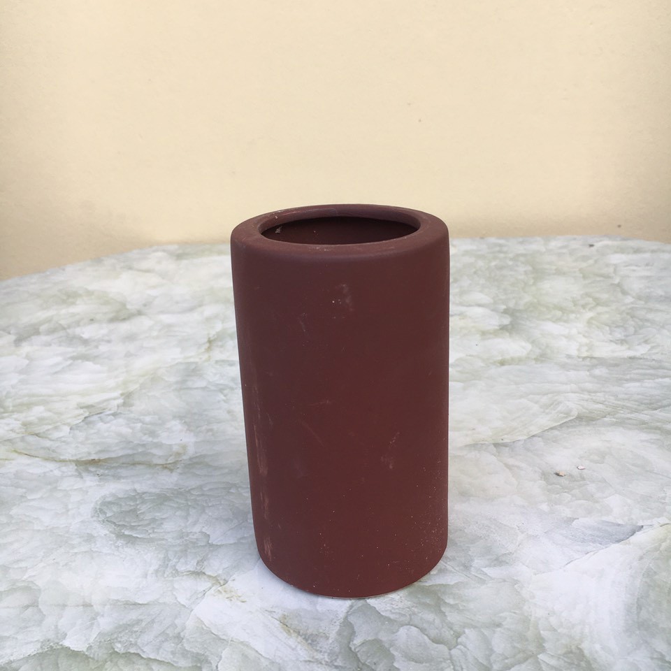 Chậu bonsai Trụ mini đất nung gốm Bát tràng 1 size BM-115