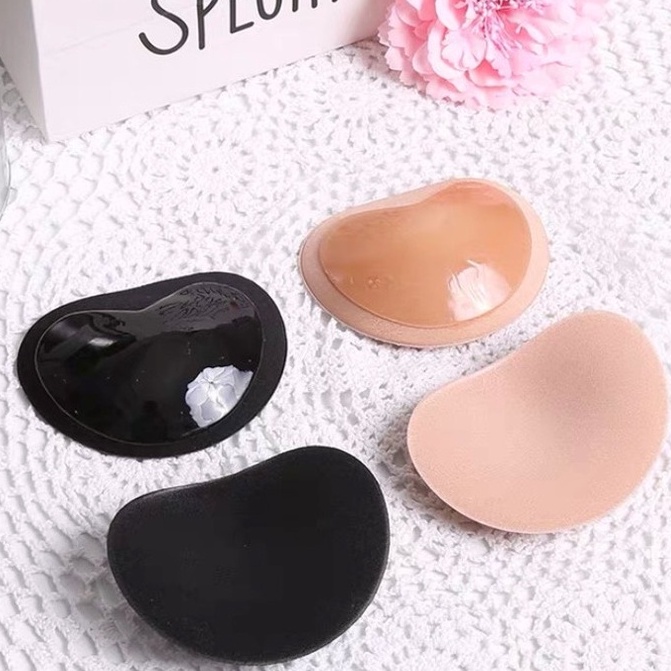 Miếng dán áo lót, áo bơi độn nâng ngực sillicon hình trái tim siêu dính, bám - push up