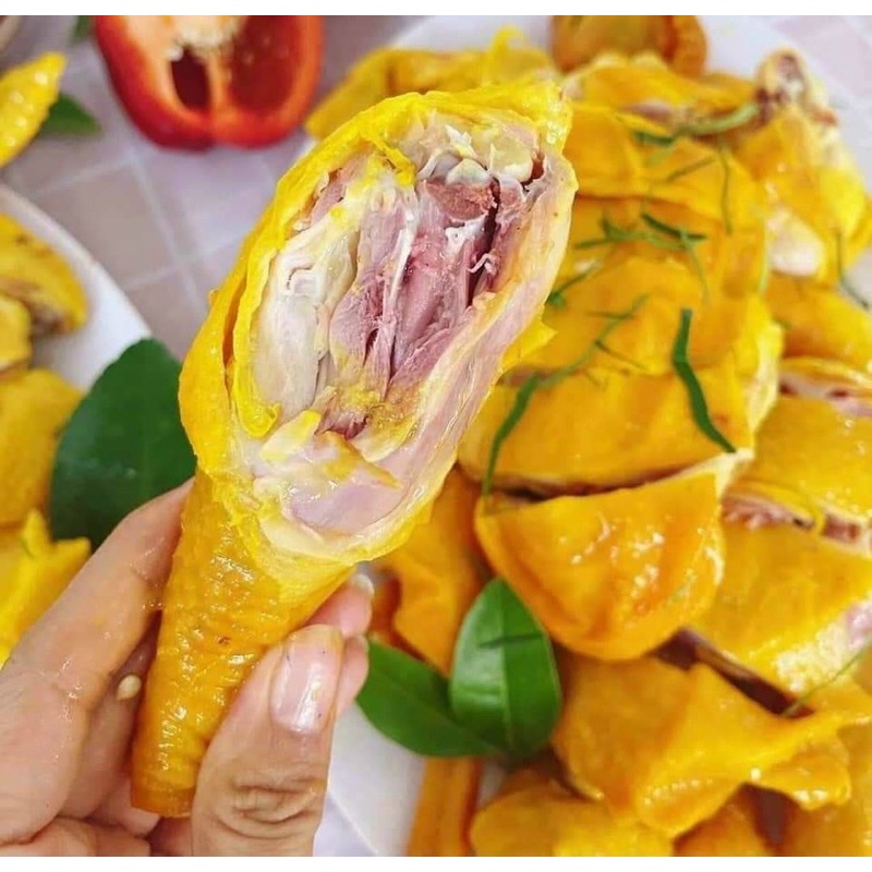 Gà ủ muối hoa tiêu nguyên con có đầu (giao tphcm)
