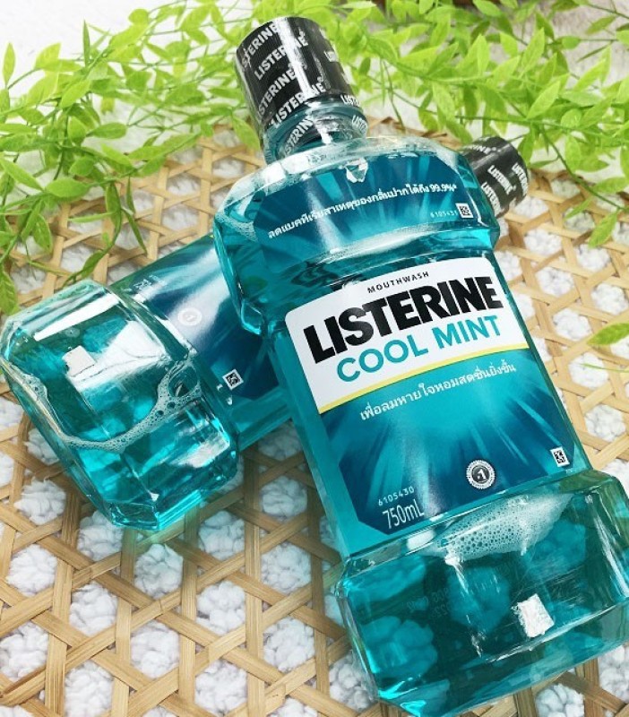 [GIAO HÀNG HỎA TỐC]Nước súc miệng Listerine Cool Mint 750ml diệt khuẩn giữ hơi thở thơm mát [Hàng chuẩn Nhập khẩu Thái Lan]