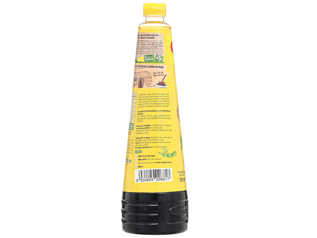 Nước tương đậu nành Maggi thanh dịu chai 300ml
