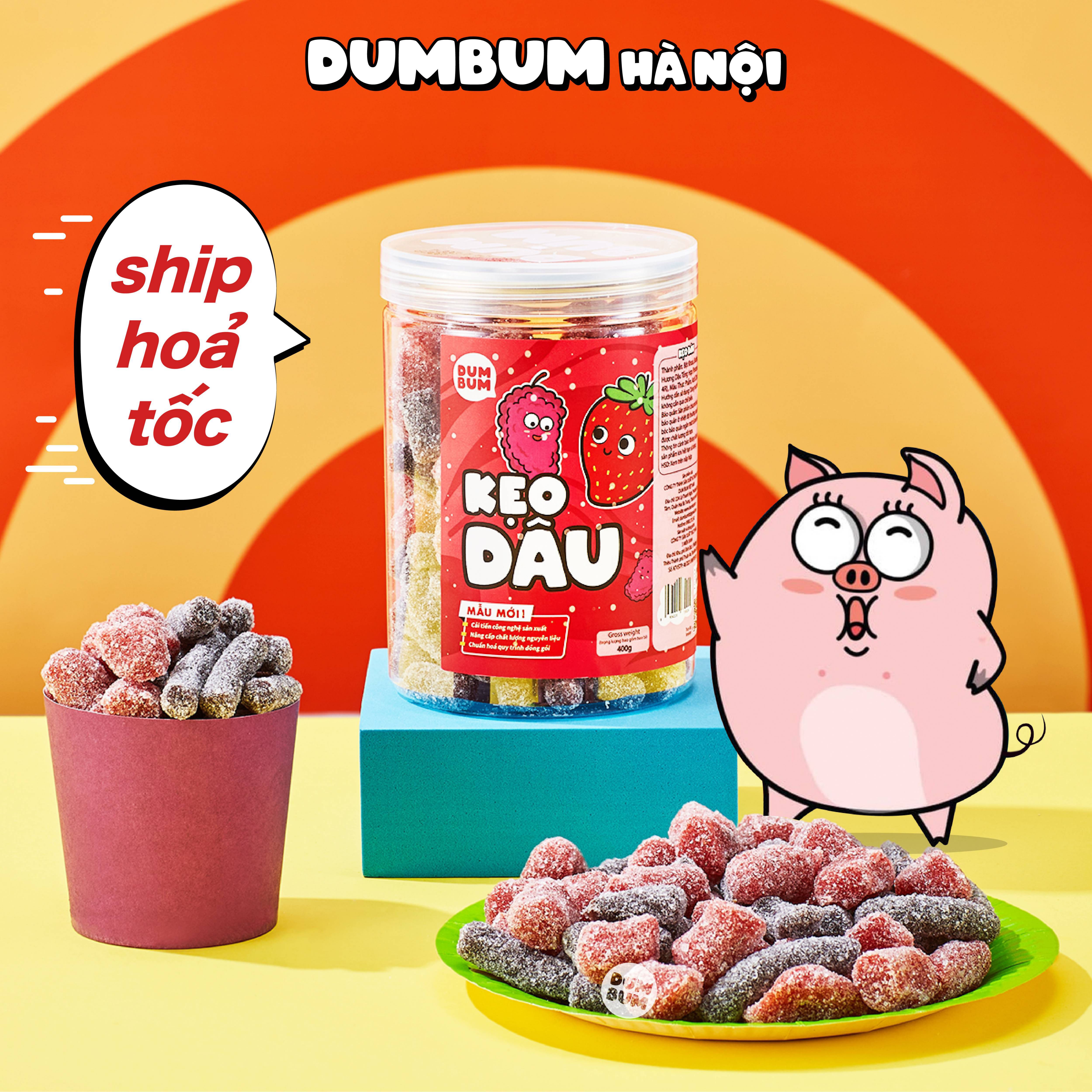 Kẹo dâu tằm mix 2 vị 400g đồ ăn vặt Hà Nội vừa ngon vừa rẻ