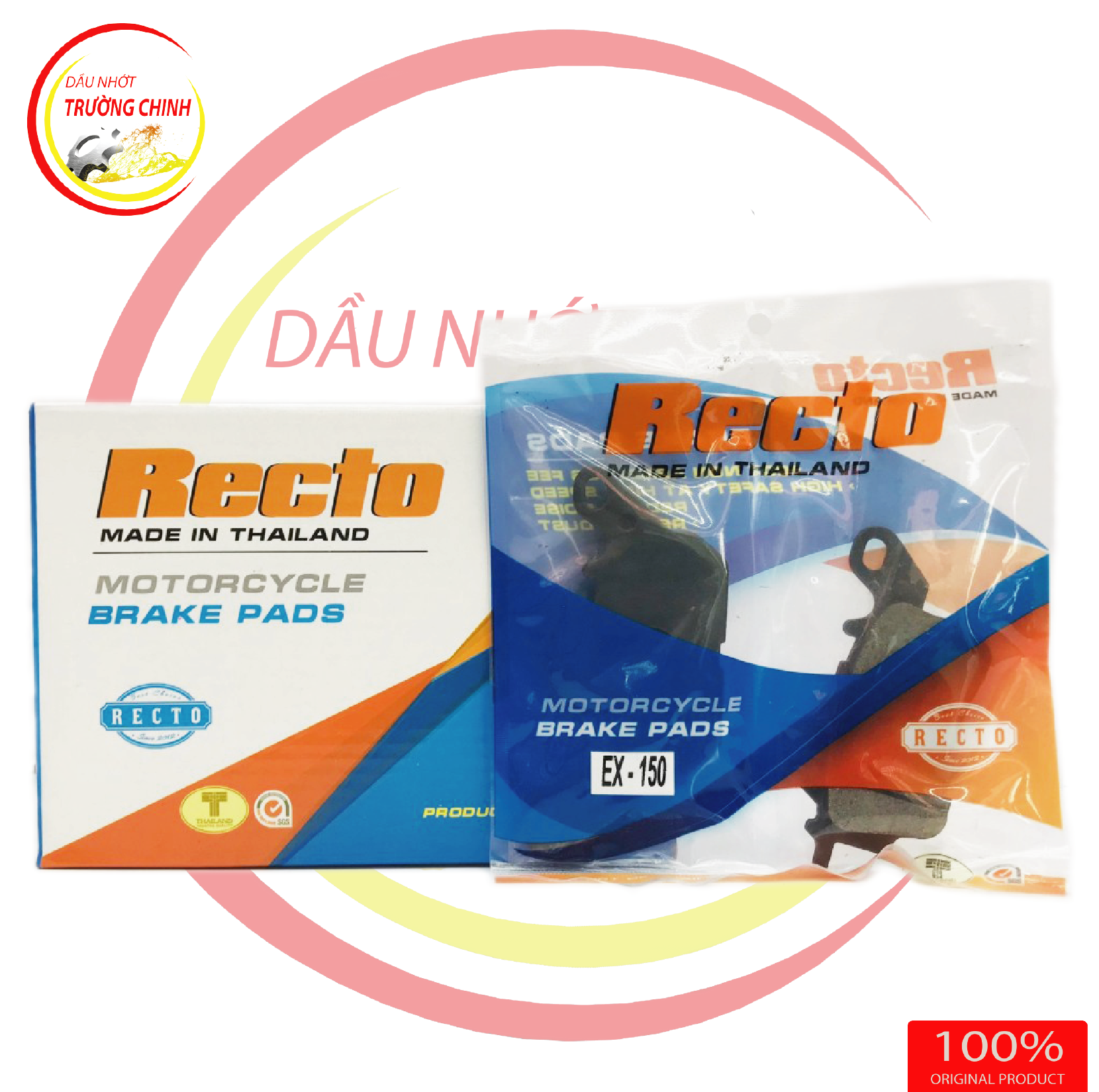 Bố thắng trước Recto dành cho xe Exciter 150 hàng nhập Thailand
