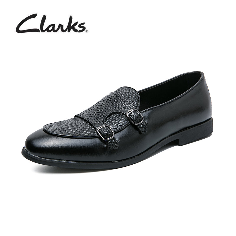 Giày tây da nam clarks_ - atticus lt cap hai đôi ghép với giày lê phúc