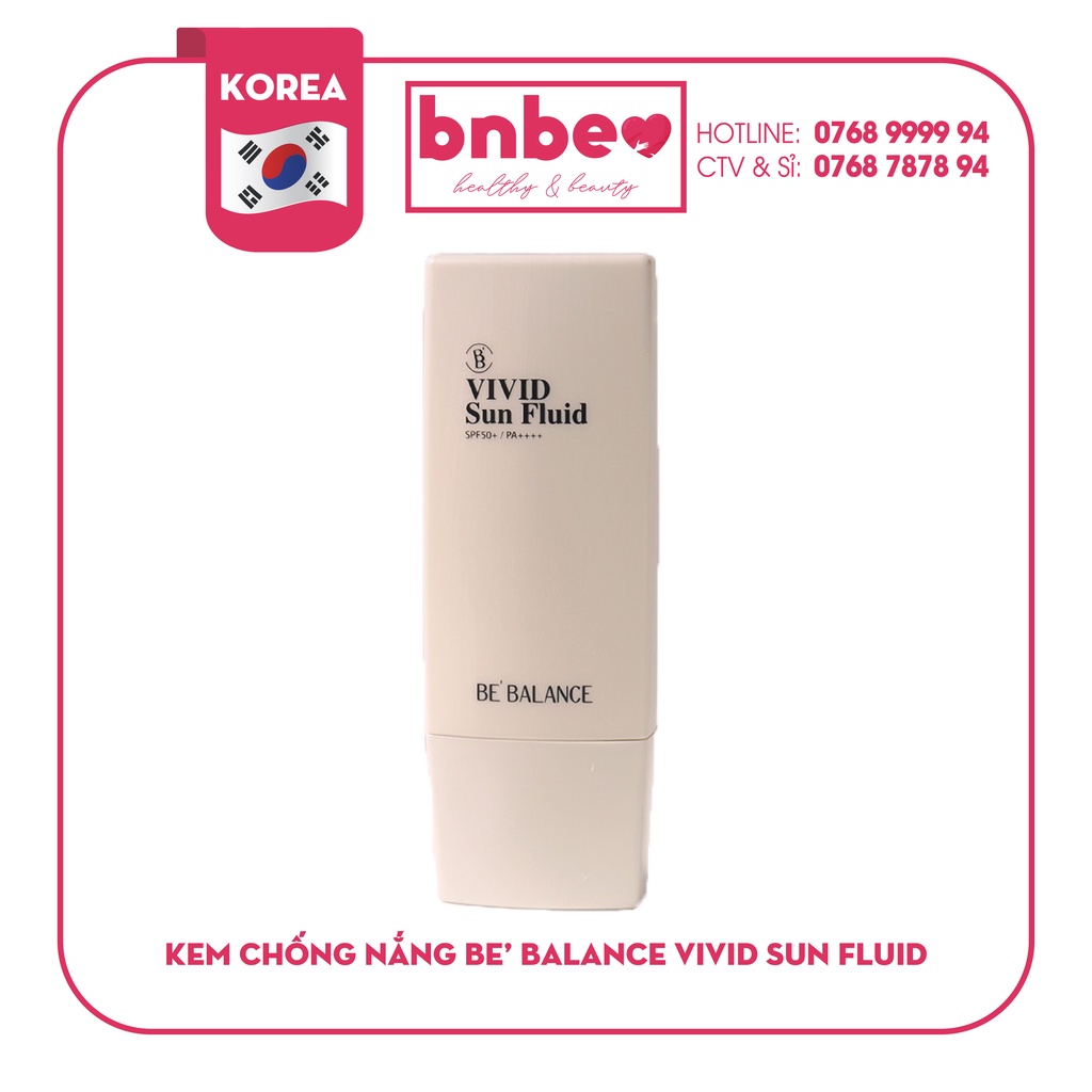 Be'Balance Vivid Sun Fluid Kem Chống Nắng