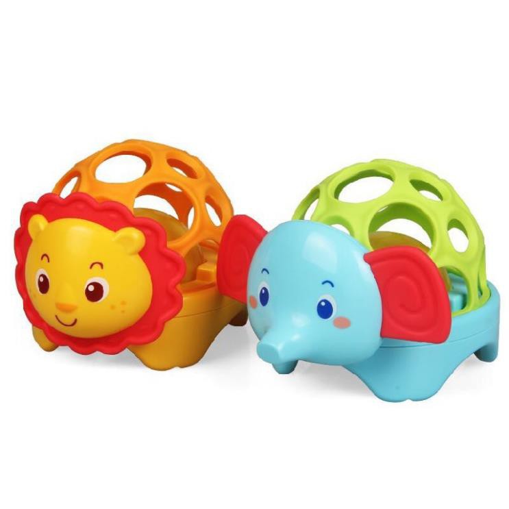 Đồ chơi lục lạc cho bé - Bóng lục lạc mềm phát đèn nhạc Toyshouse -1504 giao màu ngẫu nhiên