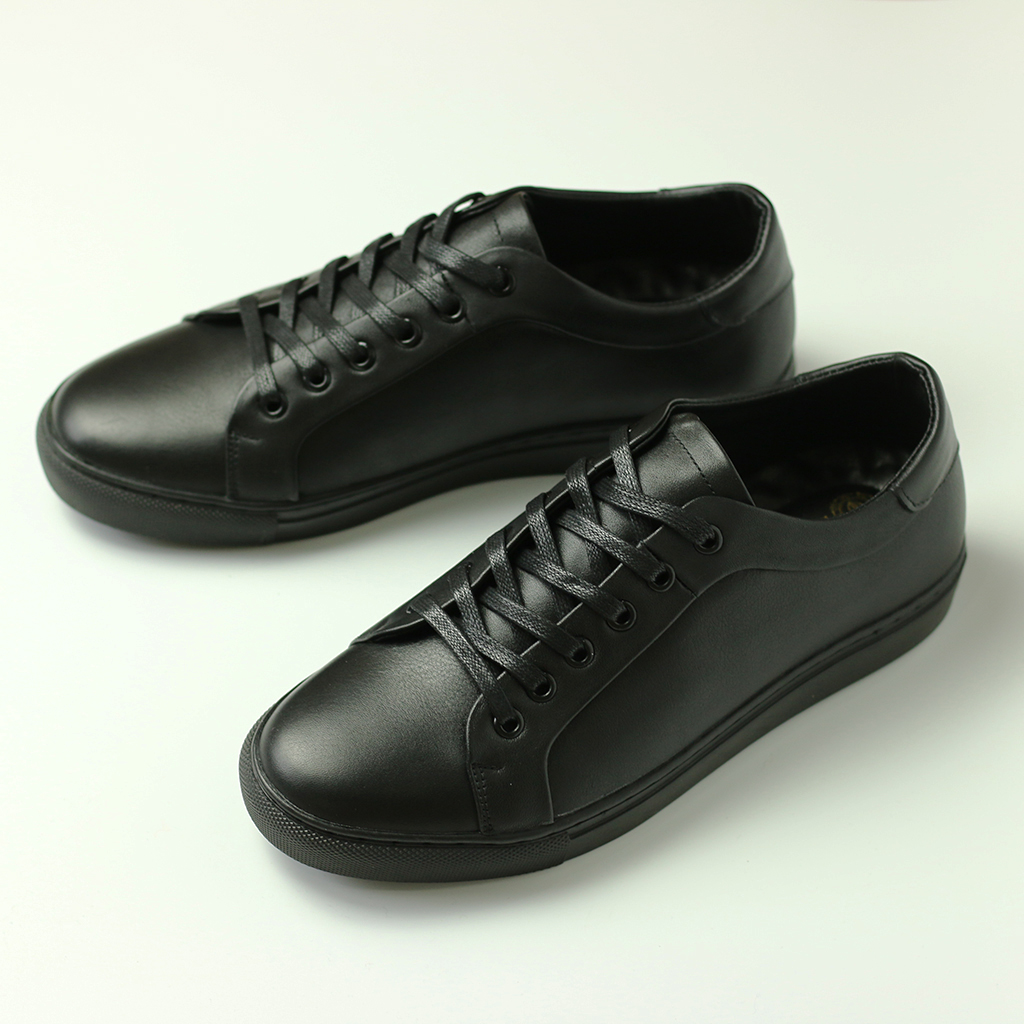Giày Da Nam Đẹp Giá Rẻ Z05 Đen Trẻ Trung - Giày Da Bò Nam Thể Thao Bảo Hành 12 Tháng